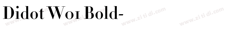 Didot W01 Bold字体转换